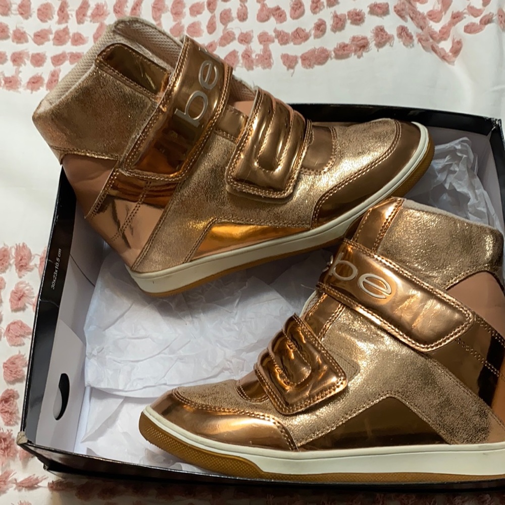 BeBe sport ladies wedge heel tennis used twice,,EUC